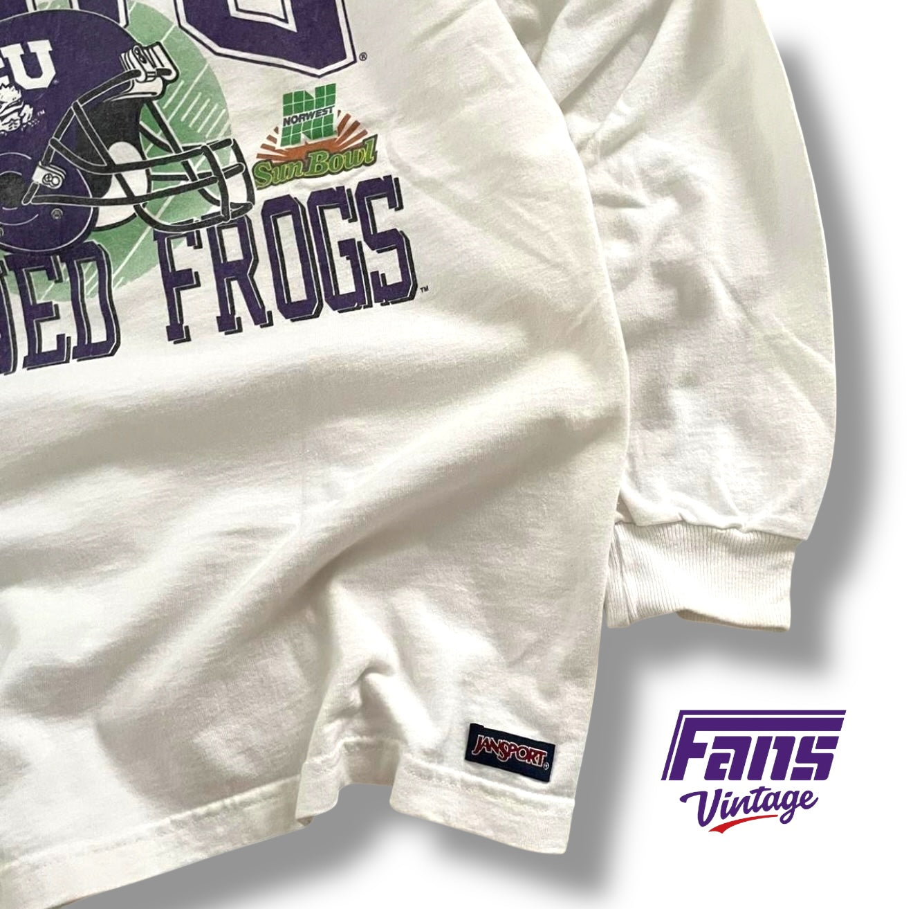 GRAIL! Vintage TCU Football 1998 Sun Bowl Long Sleeve Shirt