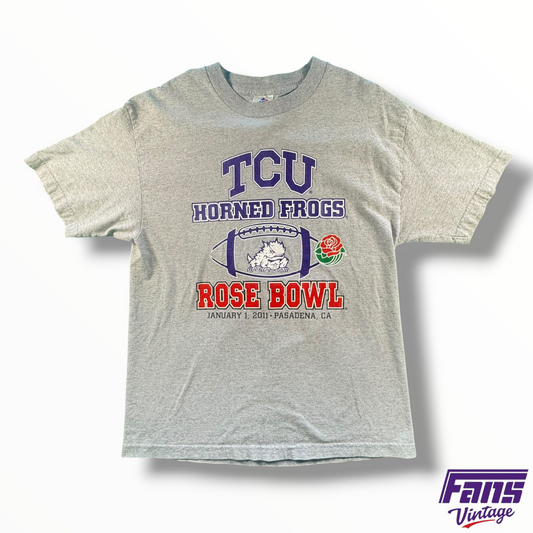 Vintage TCU Rose Bowl Football Double Sided Tee
