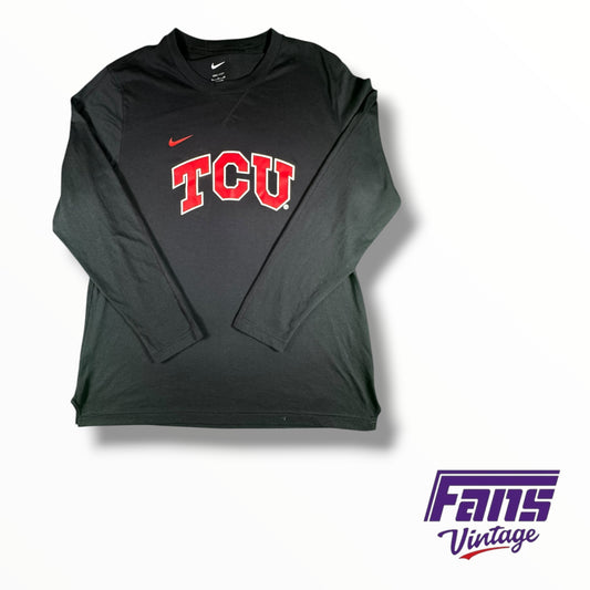 TCU Nike Team Issued ‘Move to Zero’ Drifit Long Sleeve Shirt