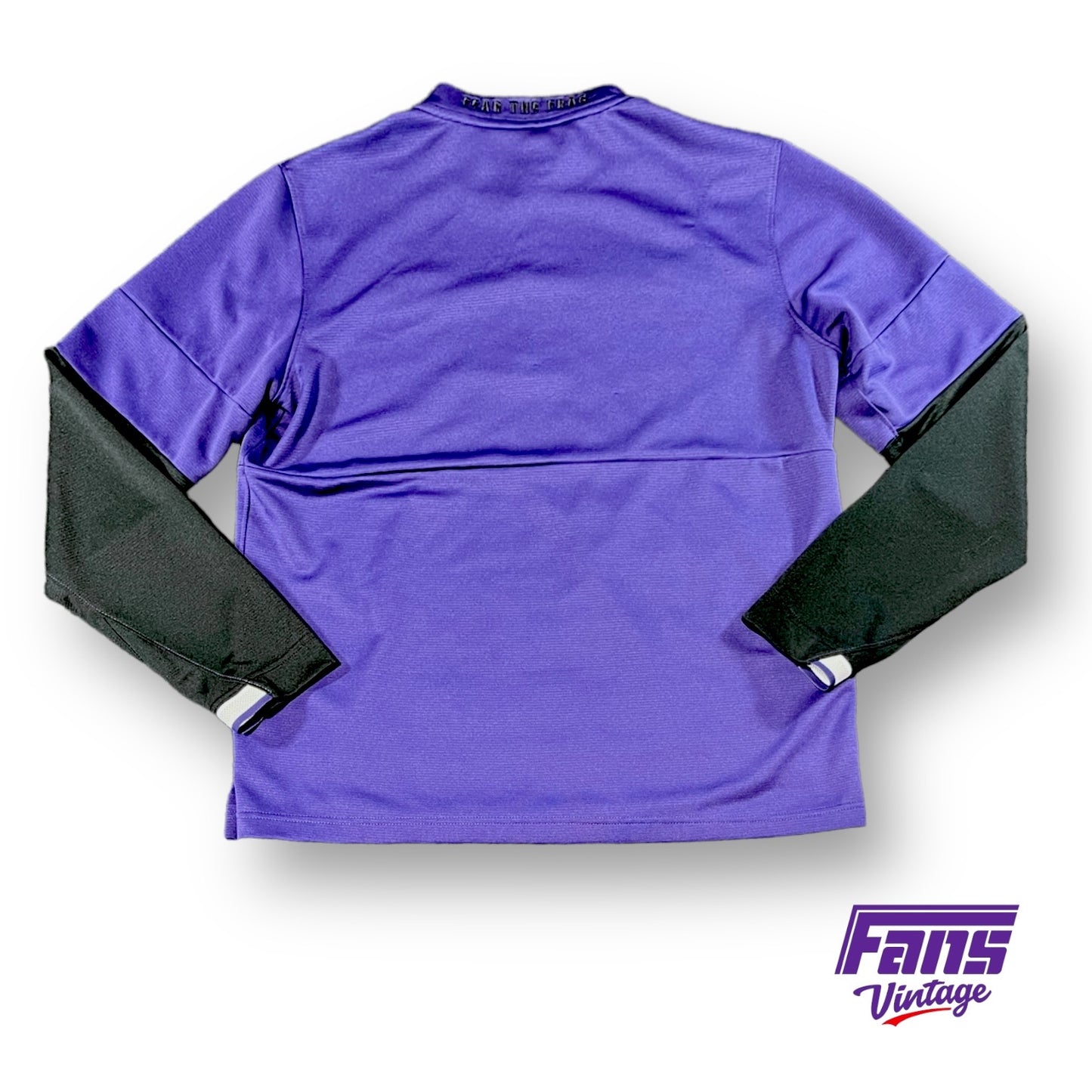 TCU team issue “Fear the Frog” Edition Woven Nike Quarterzip Pullover