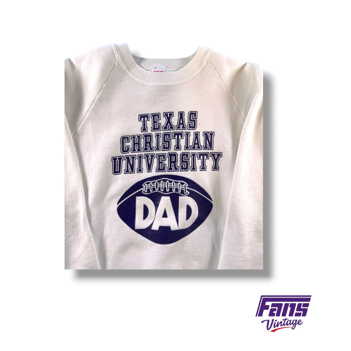 Vintage TCU Dad Crewneck Raglan Sleeve