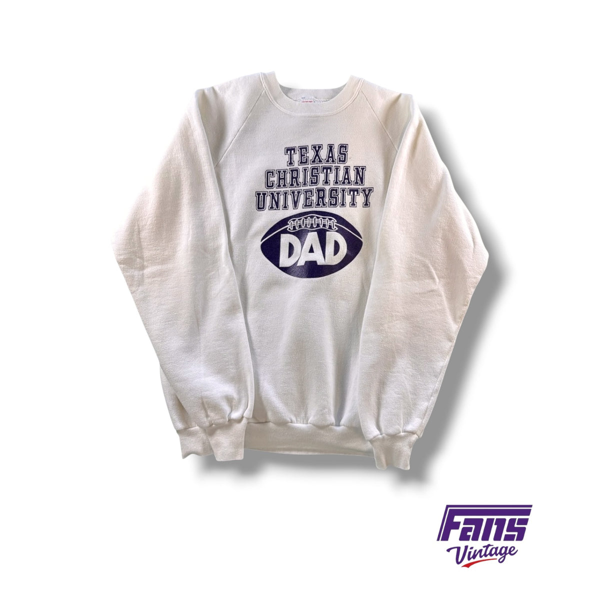 Vintage TCU Dad Crewneck Raglan Sleeve