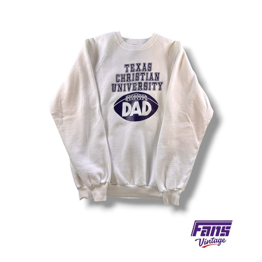 Vintage TCU Dad Crewneck Raglan Sleeve