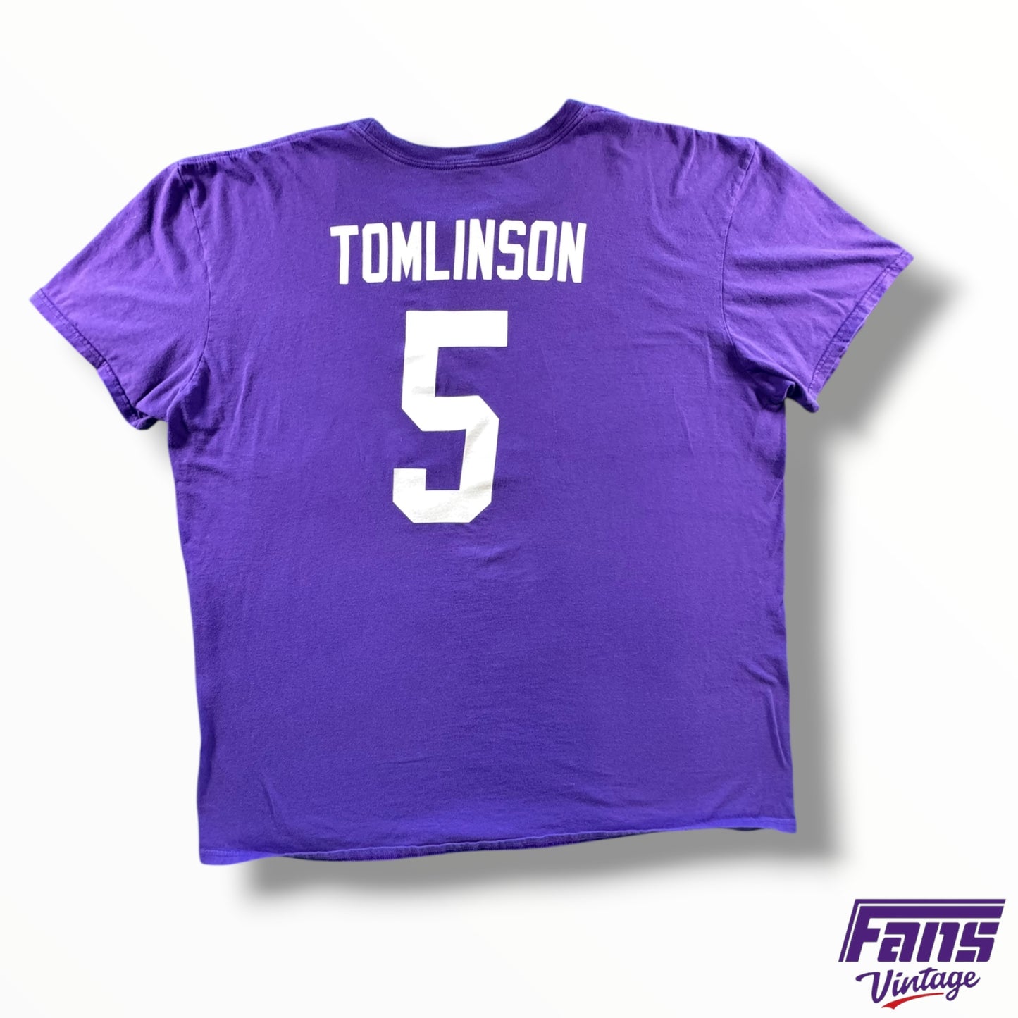 Vintage TCU Helmet Graphic, Tomlinson #5 Tee
