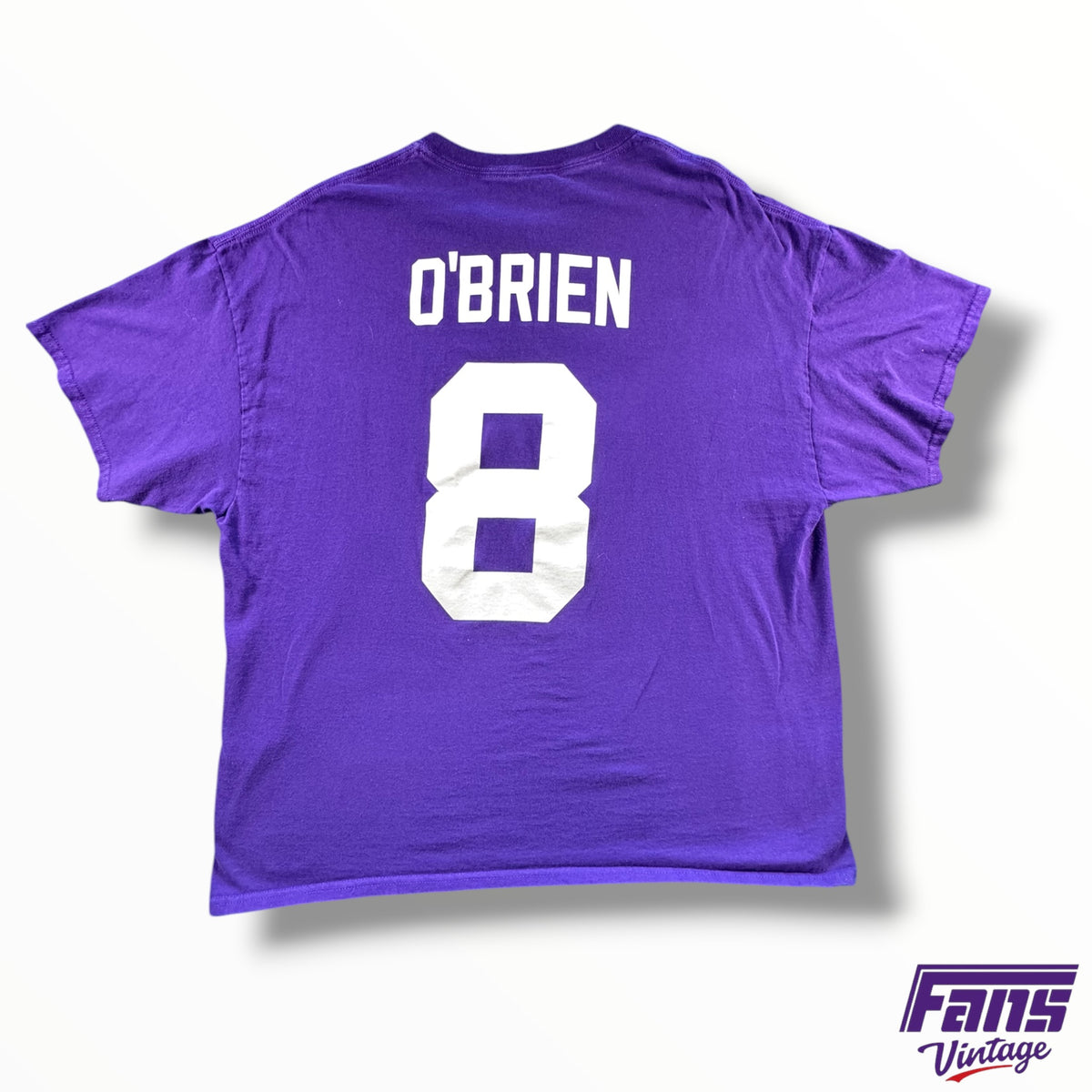 Vintage TCU Davey O’Brien #8 Jersey Style Tee