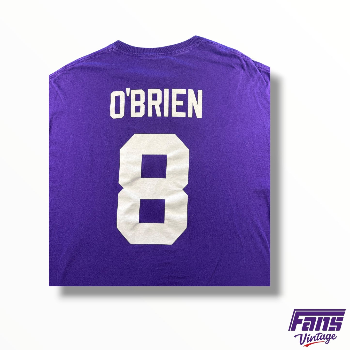 Vintage TCU Davey O’Brien #8 Jersey Style Tee