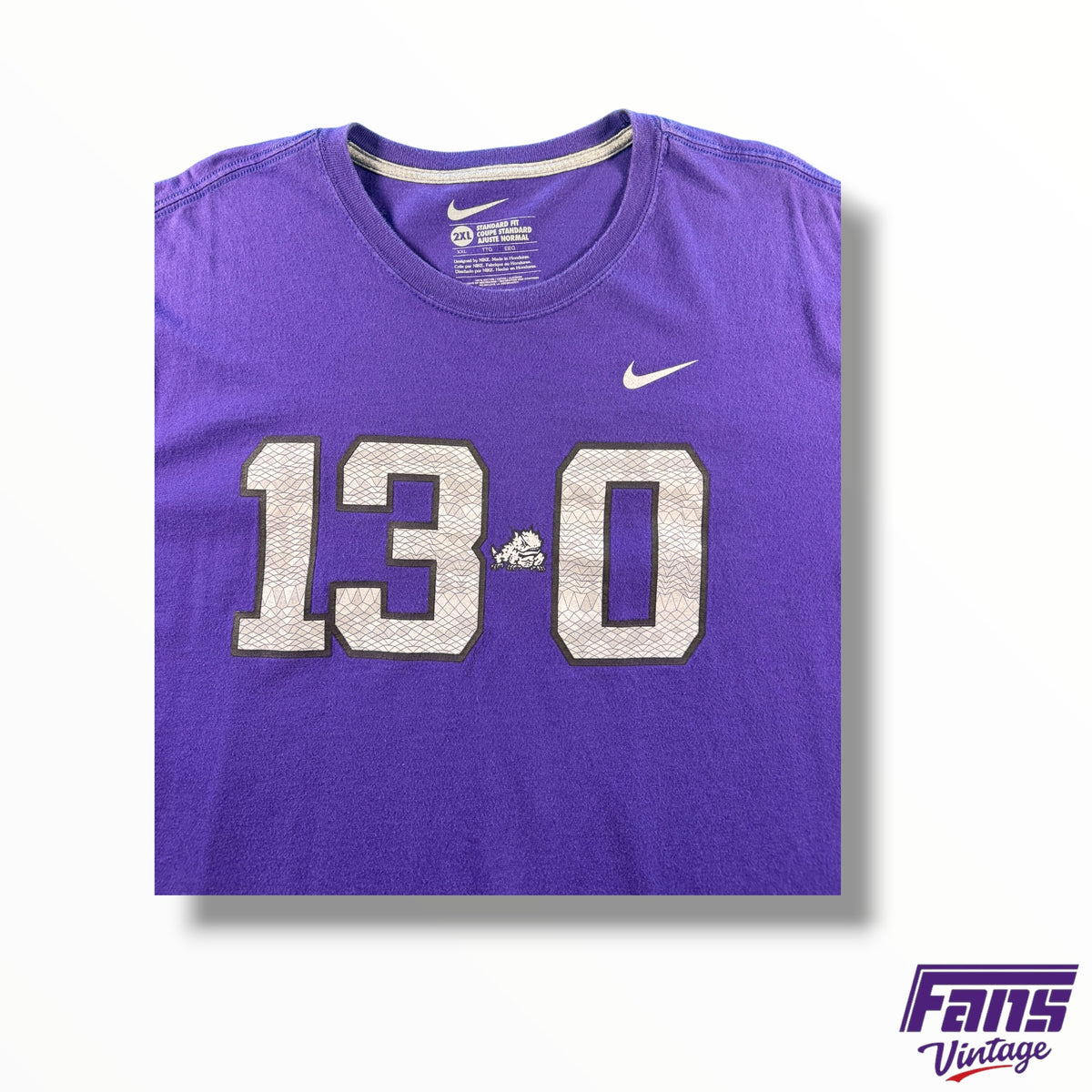 Vintage TCU Undefeated Season Nike Tee