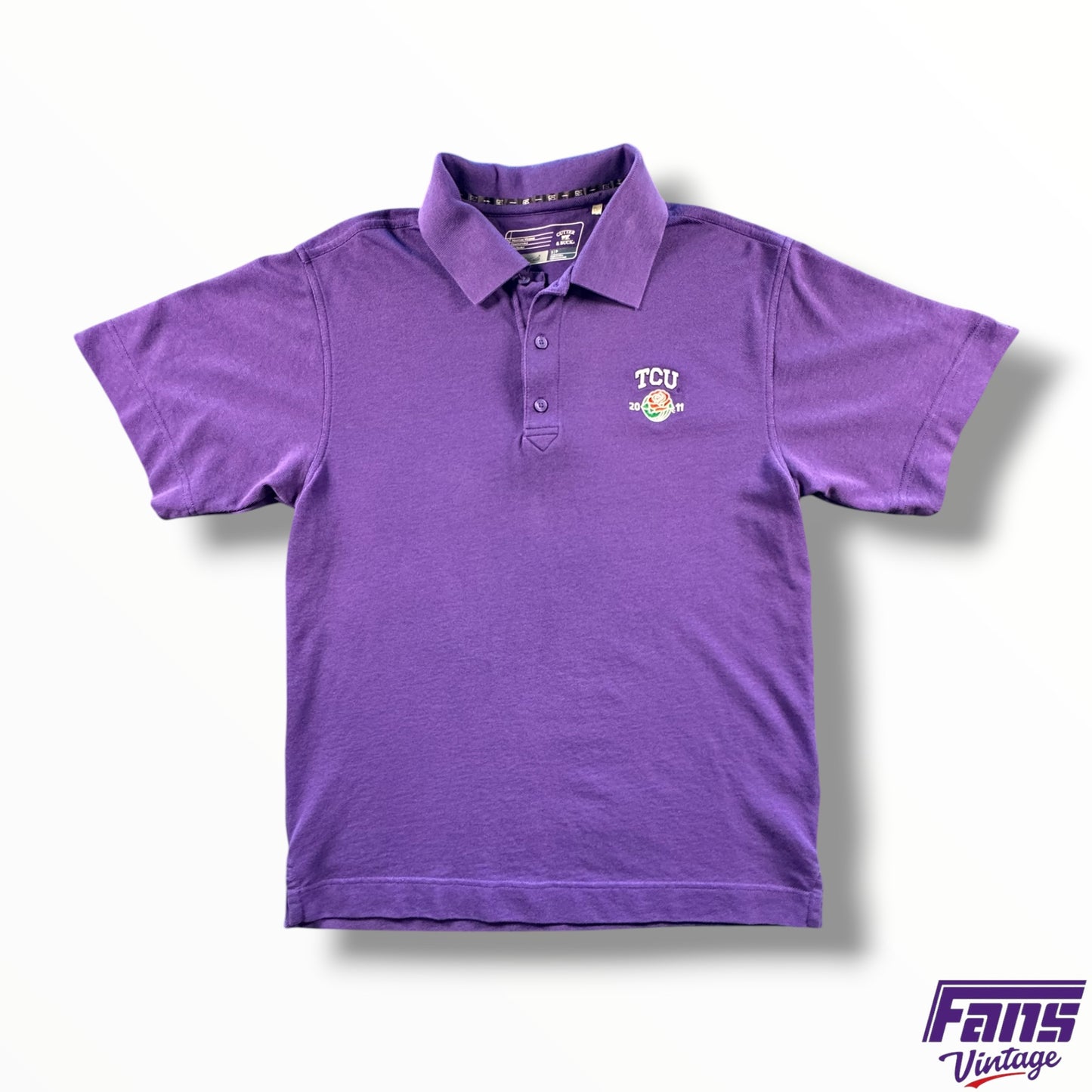 Vintage TCU Rose Bowl 2011 Cutter & Buck Polo Shirt