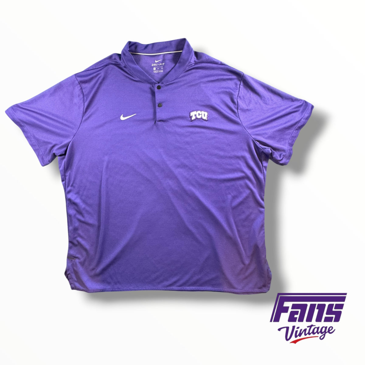 TCU Nike Blade Collar Buttoned Shirt