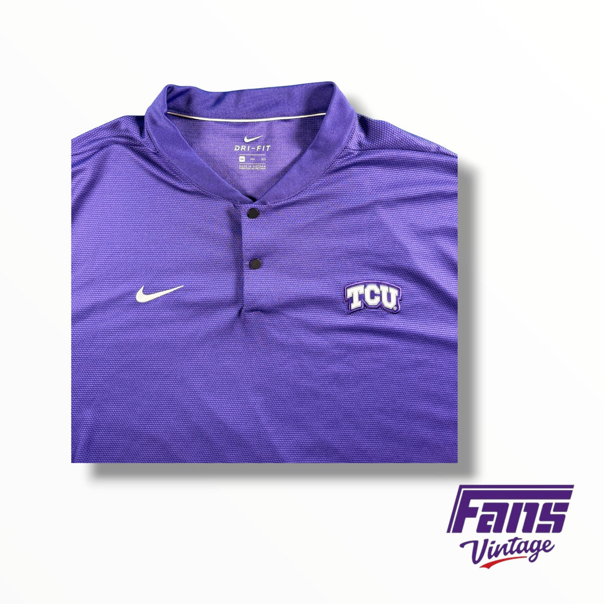 TCU Nike Blade Collar Buttoned Shirt