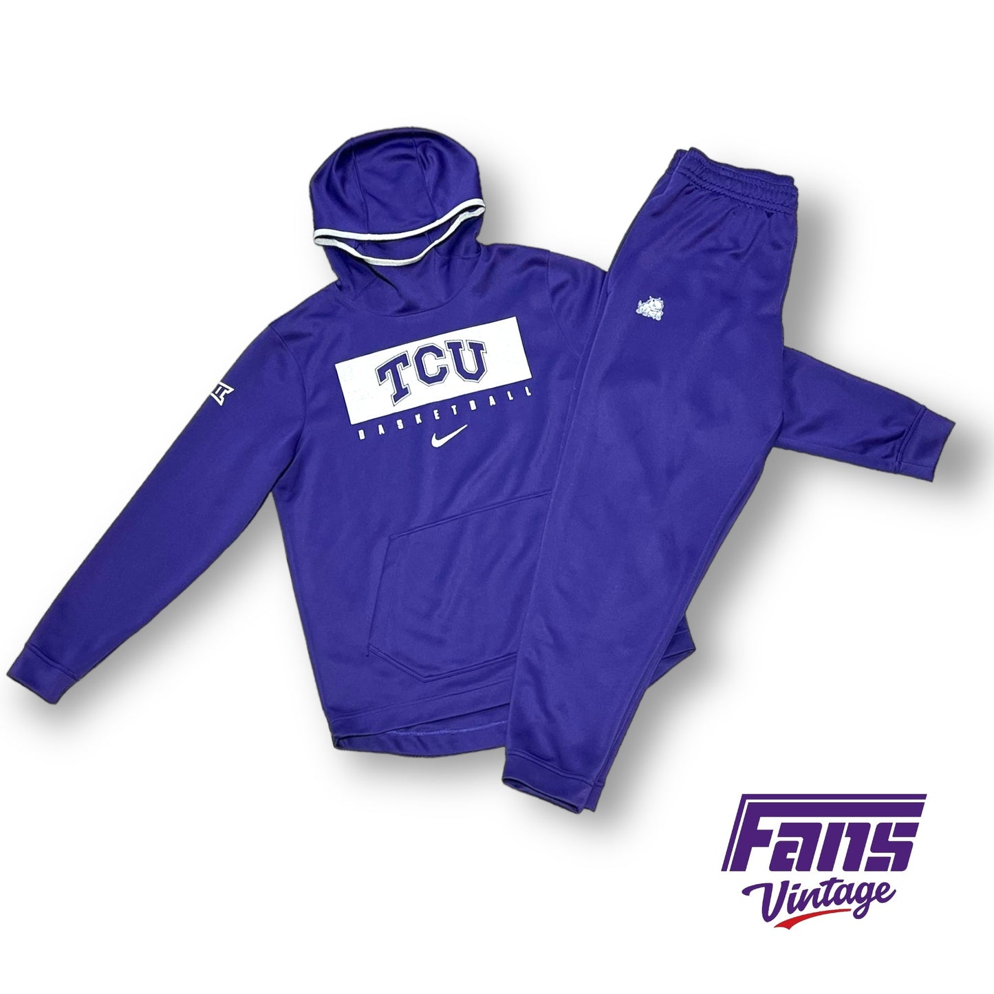 TCU Basketball Team Exclusive Nike Purple Travel Set - awesome details!