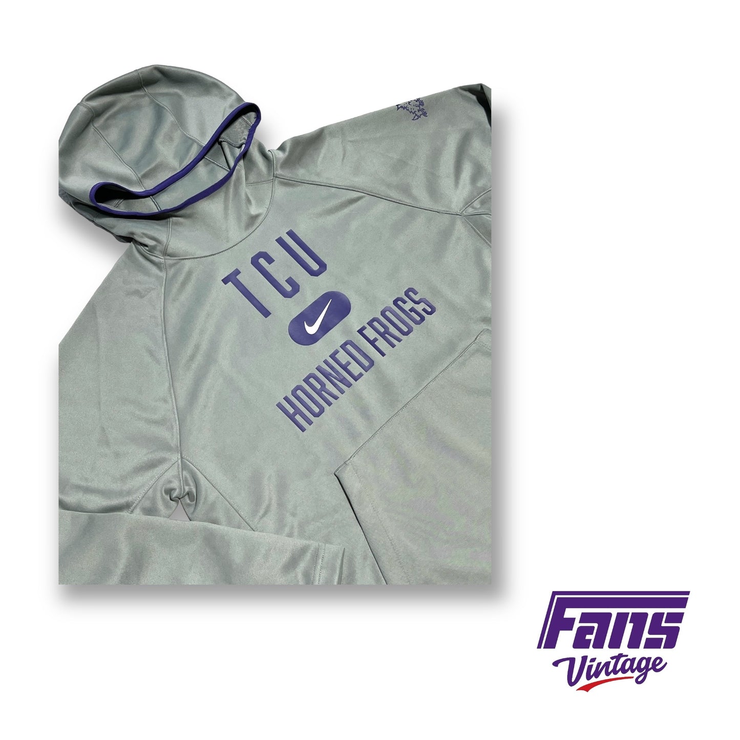 TCU Horned Frogs Nike Team Issued Travel Set - Hoodie and Sweatpants