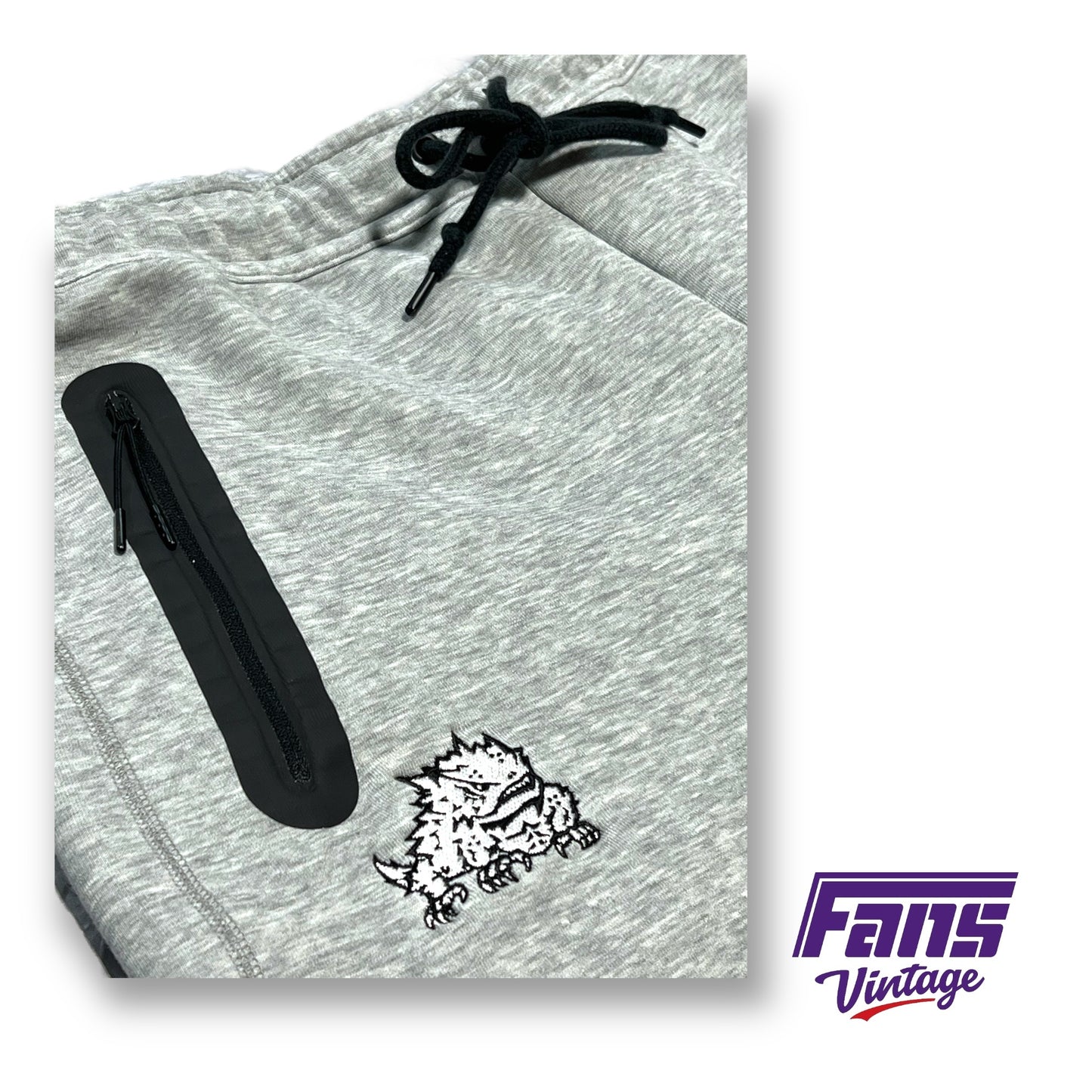 RARE TCU Basketball Team Exclusive Nike Sportswear Tech Fleece Premium Thick 'n Cozy Travel Set