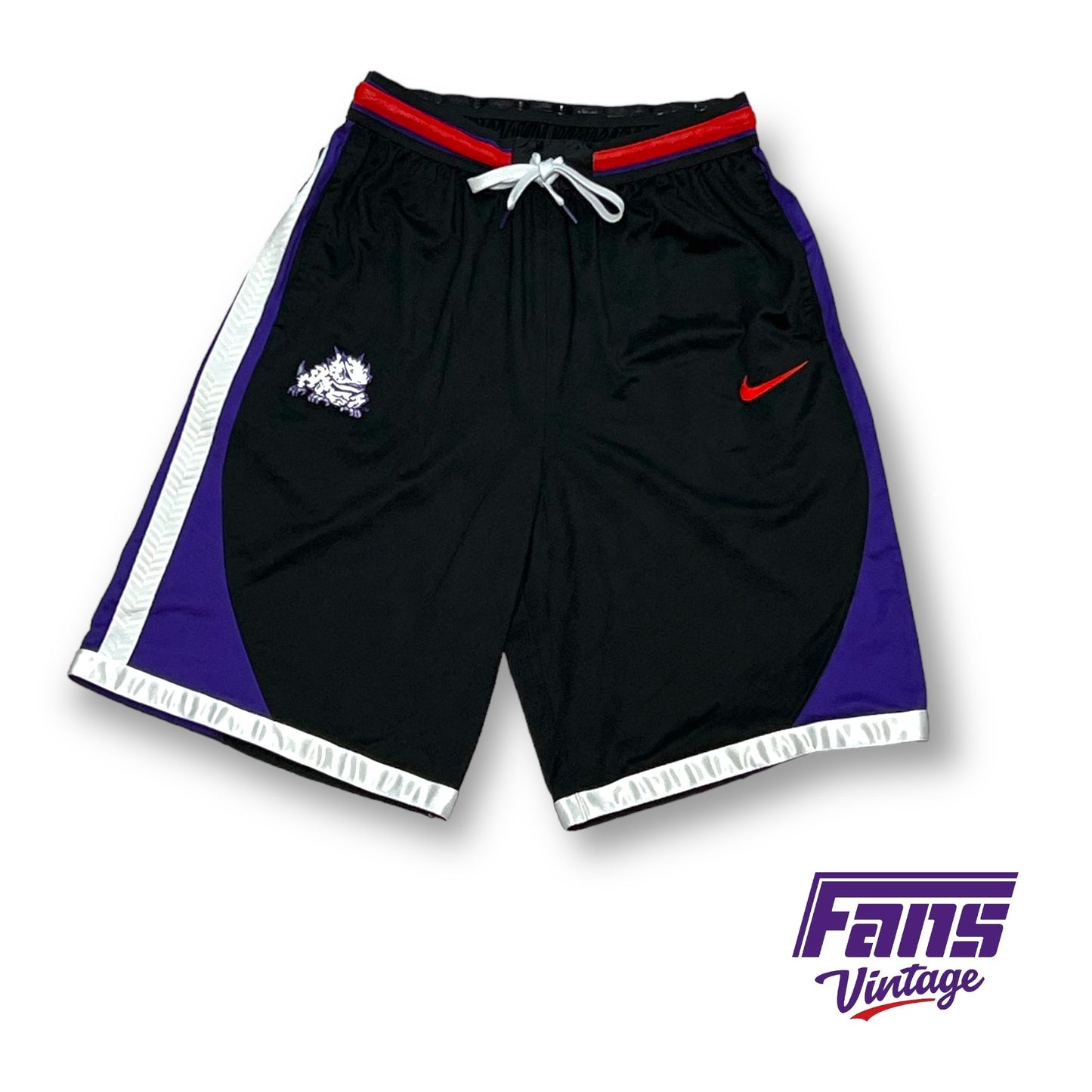 RARE! TCU Basketball Team Exclusive "Spit Blood" Nike Basketball Game Shorts