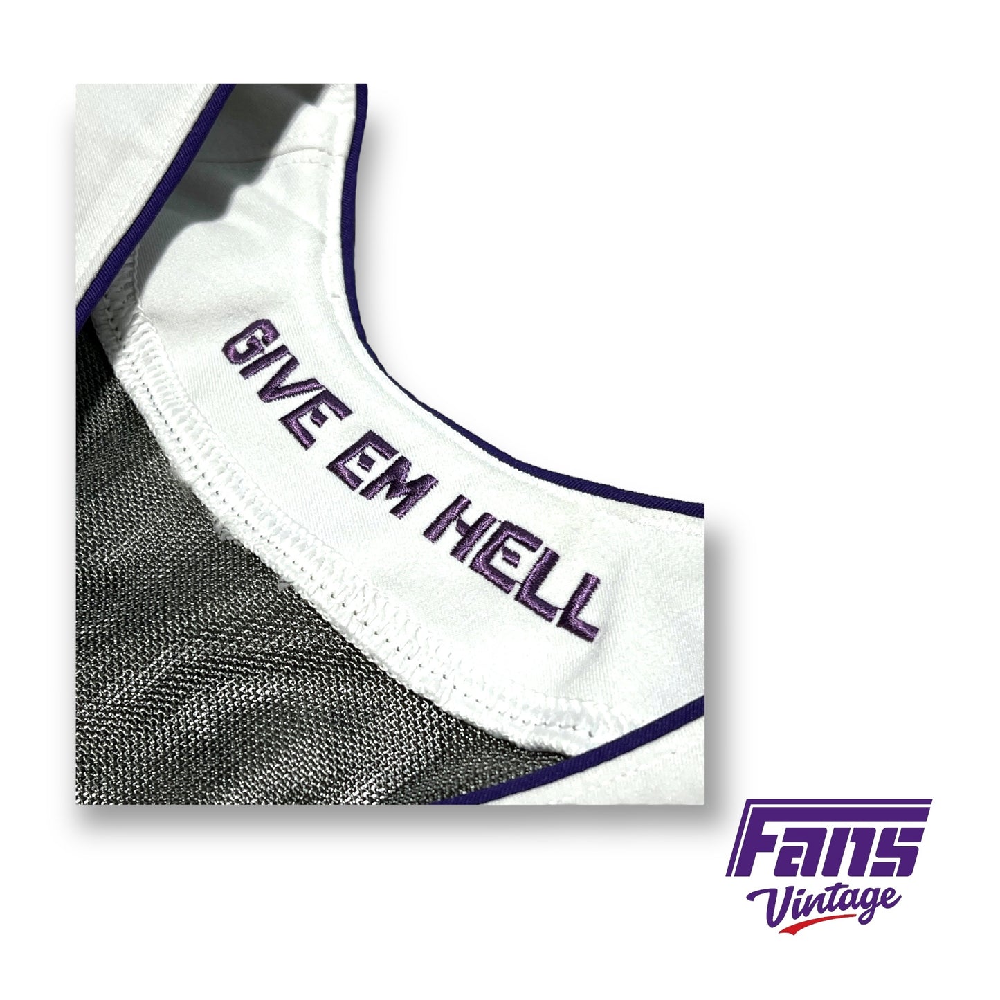 TCU Football Game Worn Give Em Hell Jersey #17