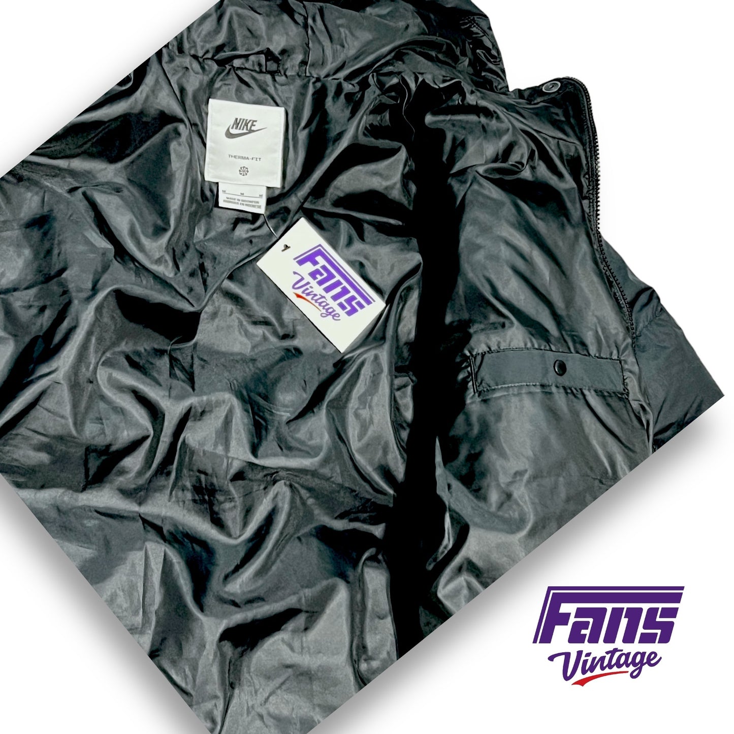 TCU Team Issued Player Exclusive Premium Nike Sportswear 3/4 Length Puffer Jacket - Brand New!