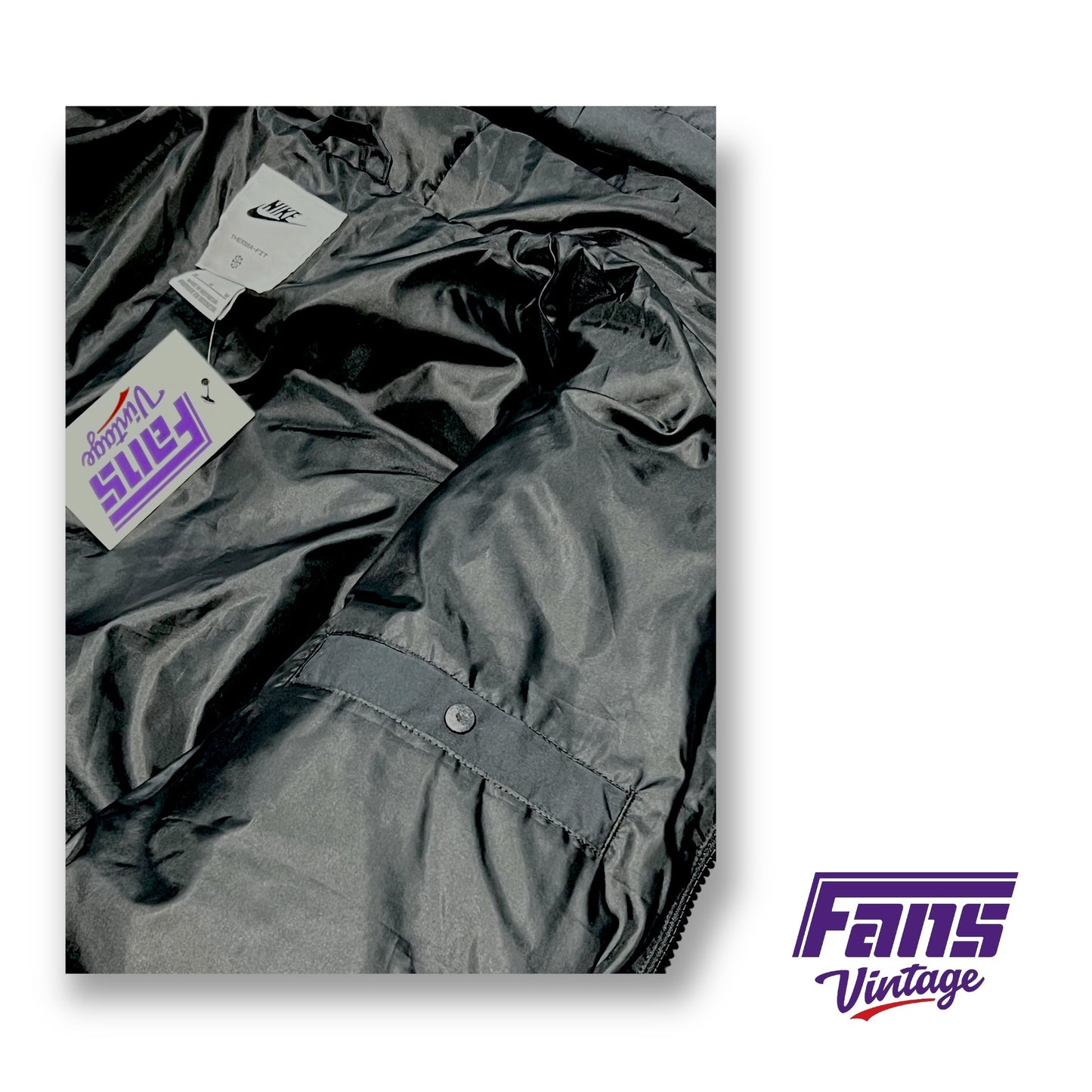 TCU Team Issued Player Exclusive Premium Nike Sportswear 3/4 Length Puffer Jacket - Brand New!