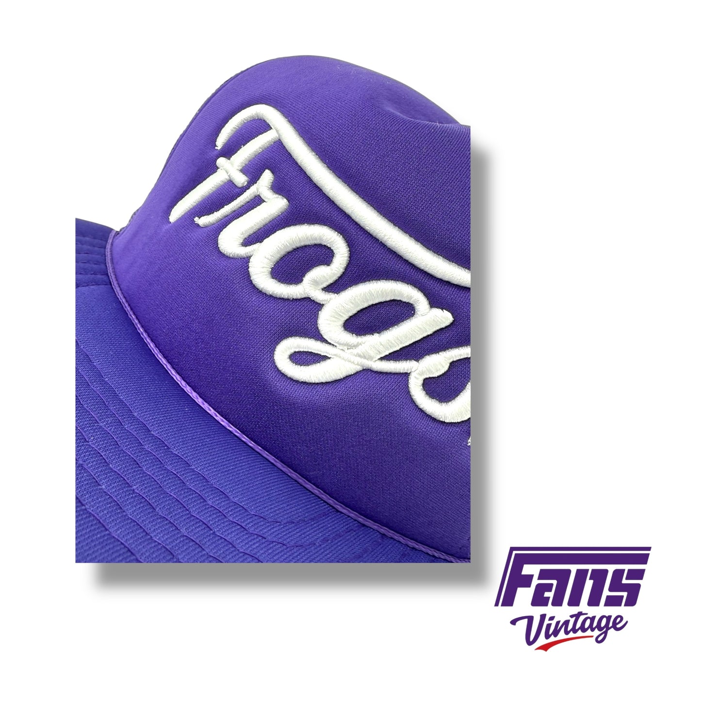 Fans Originals “Frogs” Script Logo 90s Vintage Trucker Style Rope Hats