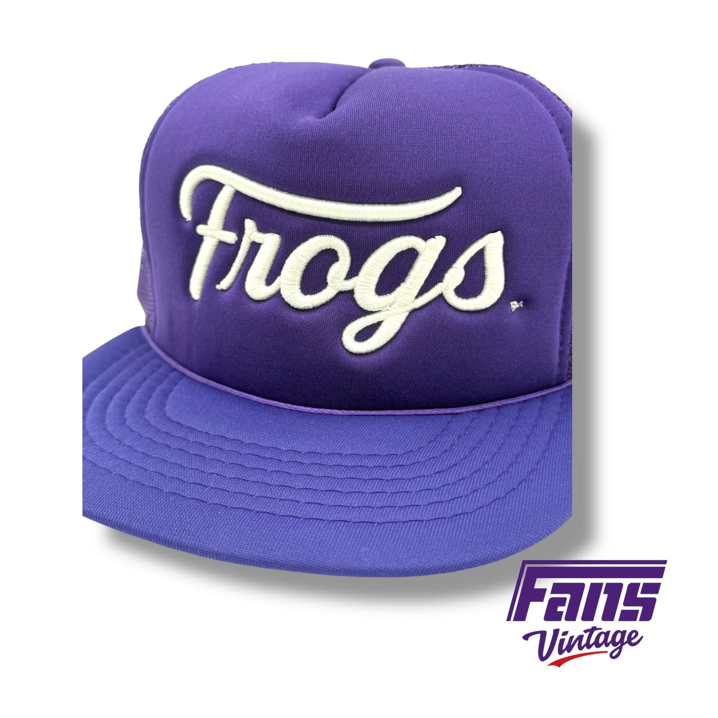 Fans Originals “Frogs” Script Logo 90s Vintage Trucker Style Rope Hats