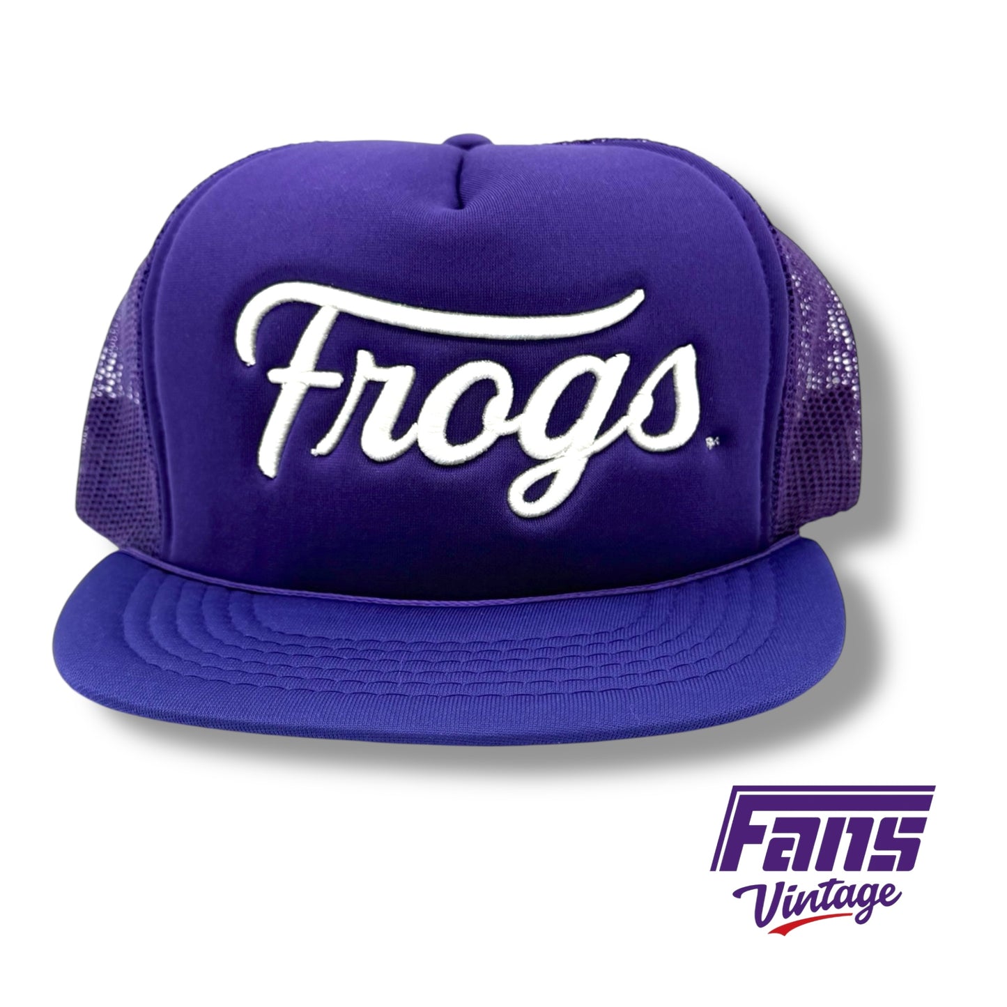 Fans Originals “Frogs” Script Logo 90s Vintage Trucker Style Rope Hats
