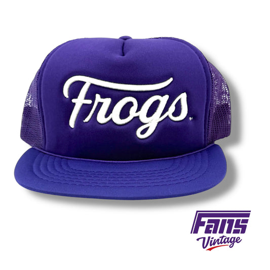 Fans Originals “Frogs” Script Logo 90s Vintage Trucker Style Rope Hats