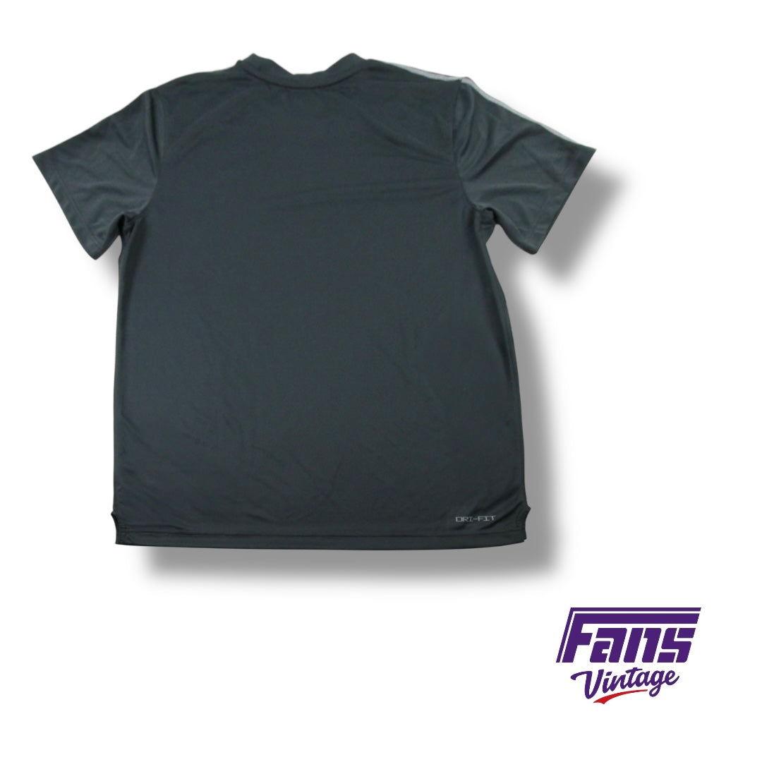 TCU Football Team Custom Football Player Issue Relaxed Fit UV UPF 40+ Nike Tee