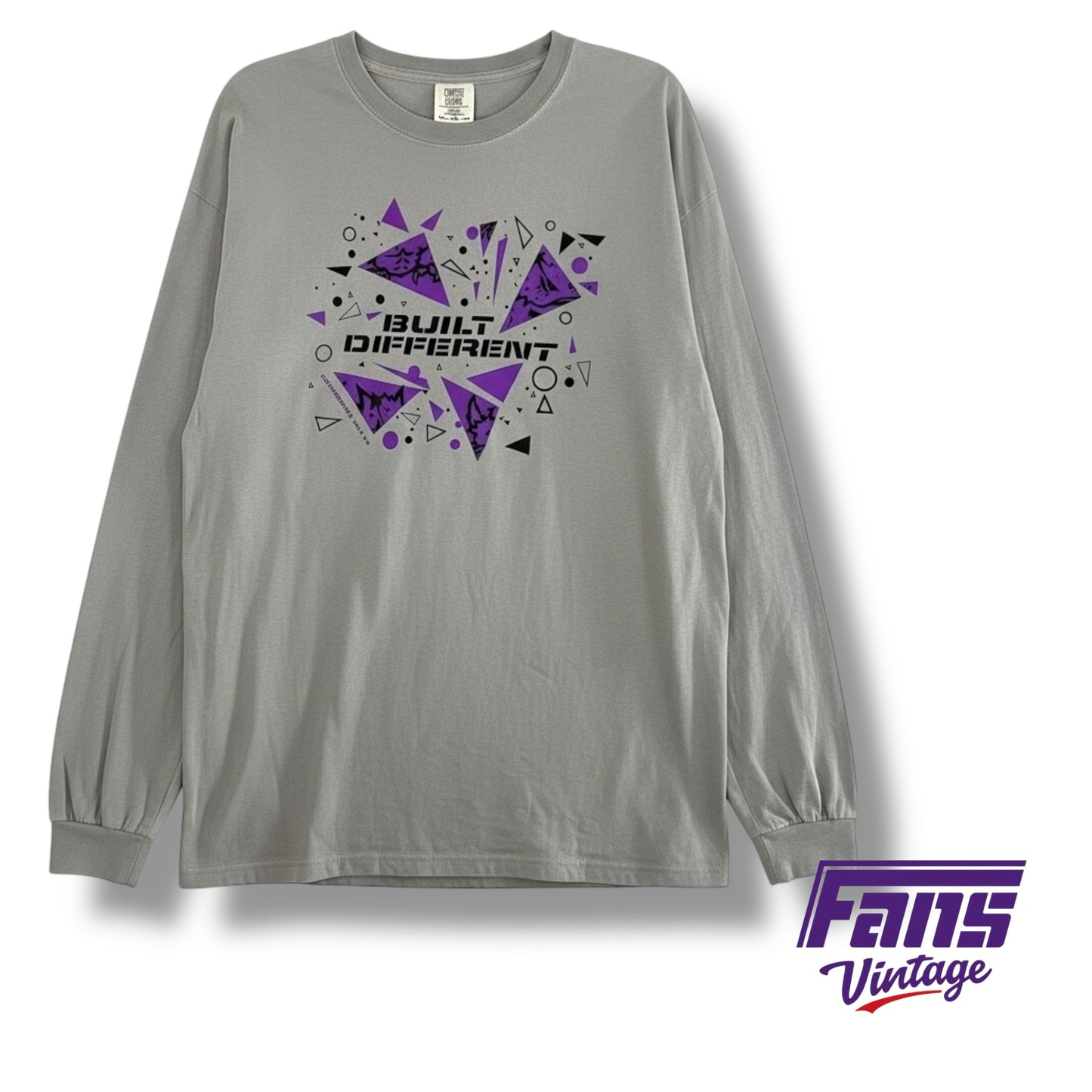 TCU Team Issued “Built Different” Player Custom Super Soft Comfort Colors Long Sleeve Shirt