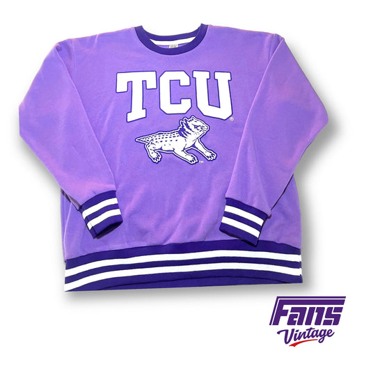 Fans Vintage 1990s TCU Varsity Crewneck Sweater