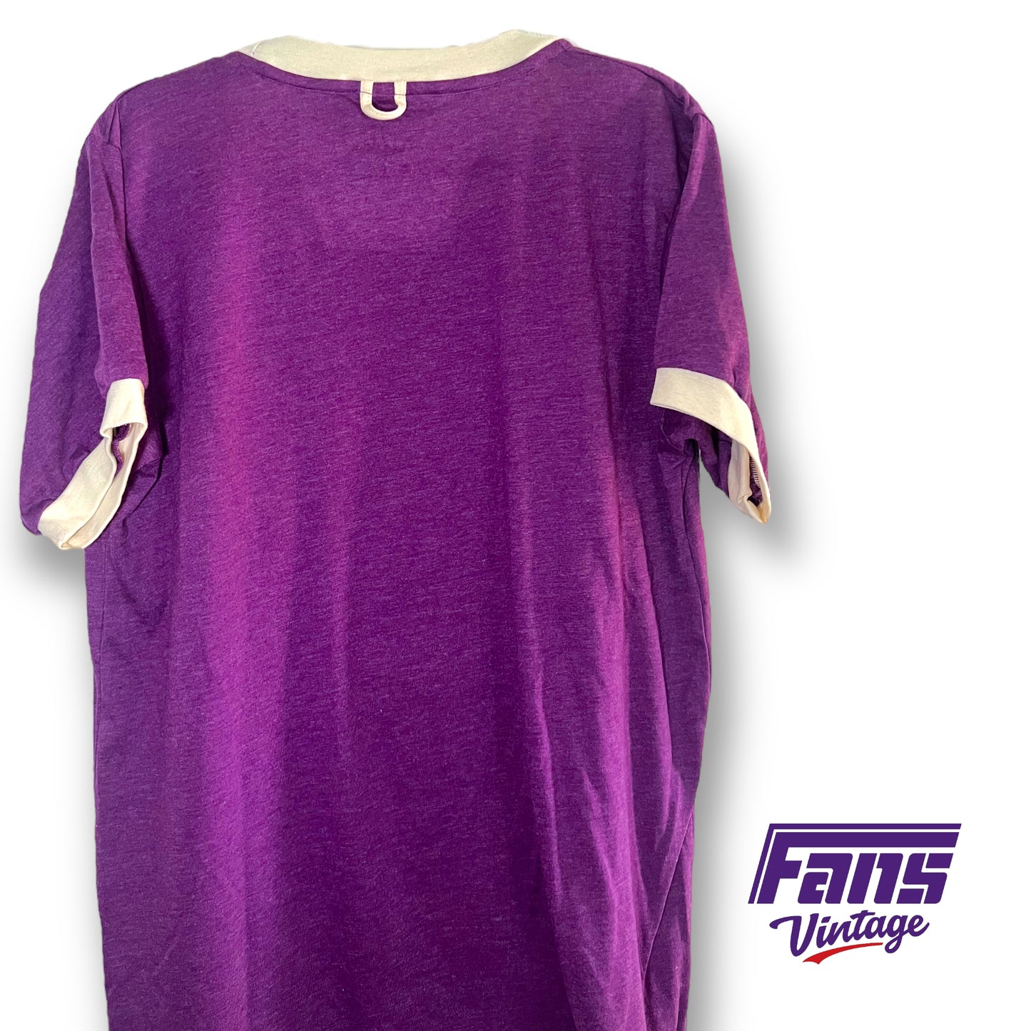 Fans Vintage 1980s TCU Football Ringer Tee