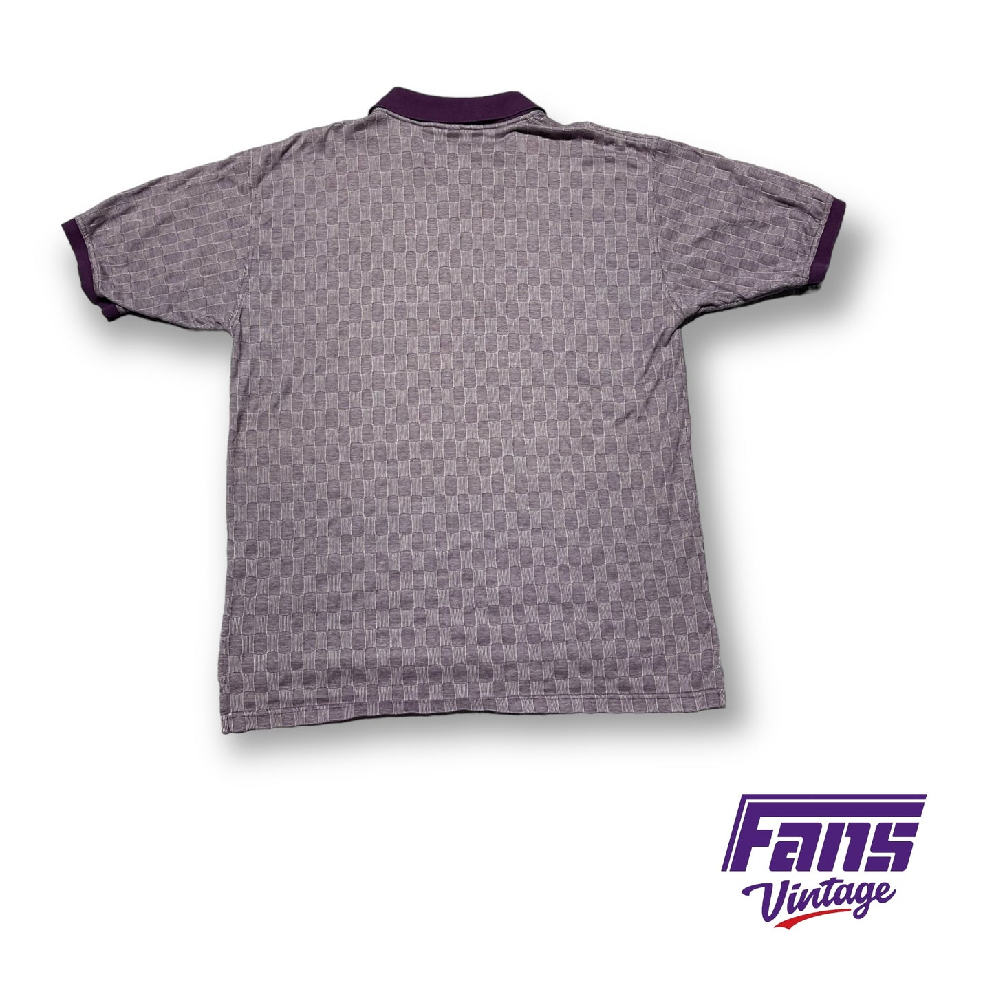 90s Vintage TCU Polo with rad pattern!