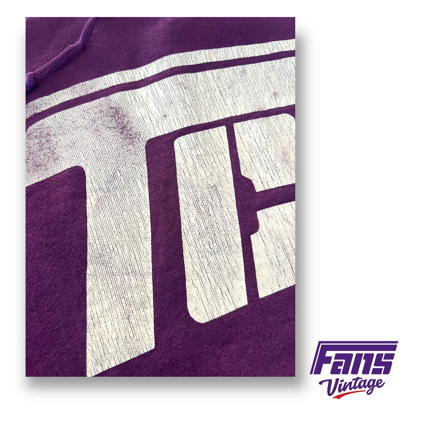 *GRAIL!* Ultra Rare Vintage TCU Flying T Hoodie with GIANT graphic!