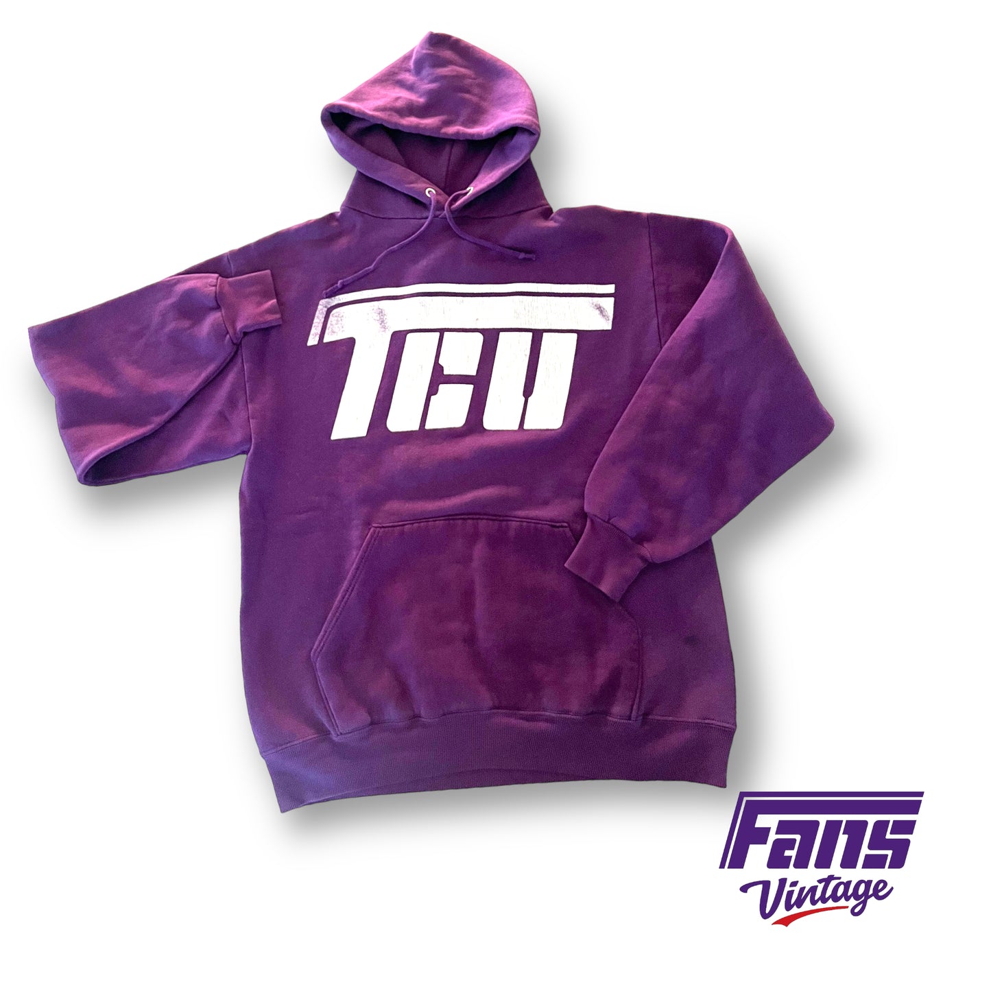 *GRAIL!* Ultra Rare Vintage TCU Flying T Hoodie with GIANT graphic!