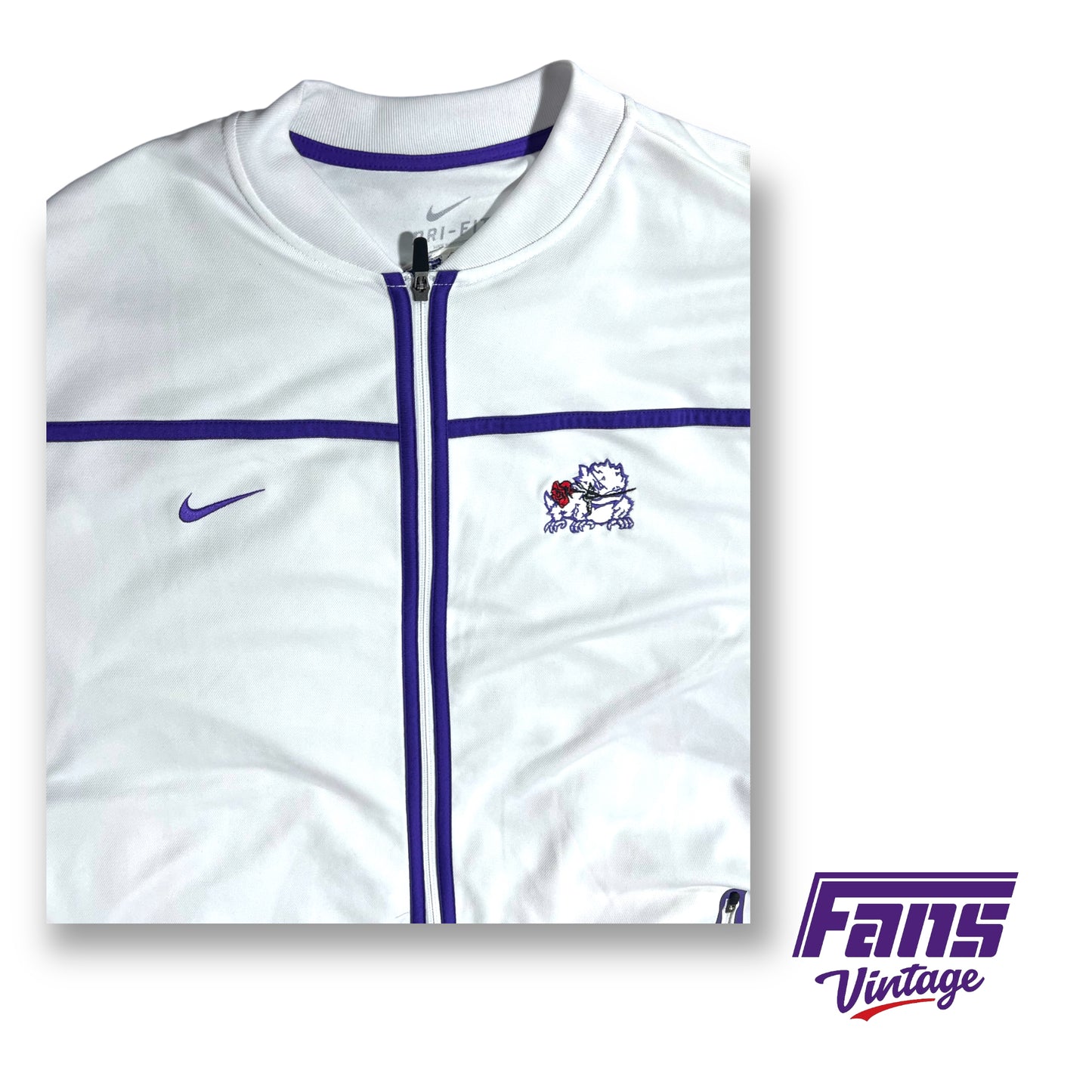 2011 Player Worn - Game Warmup Nike TCU Rose Bowl dri-fit jacket - Epic logo!