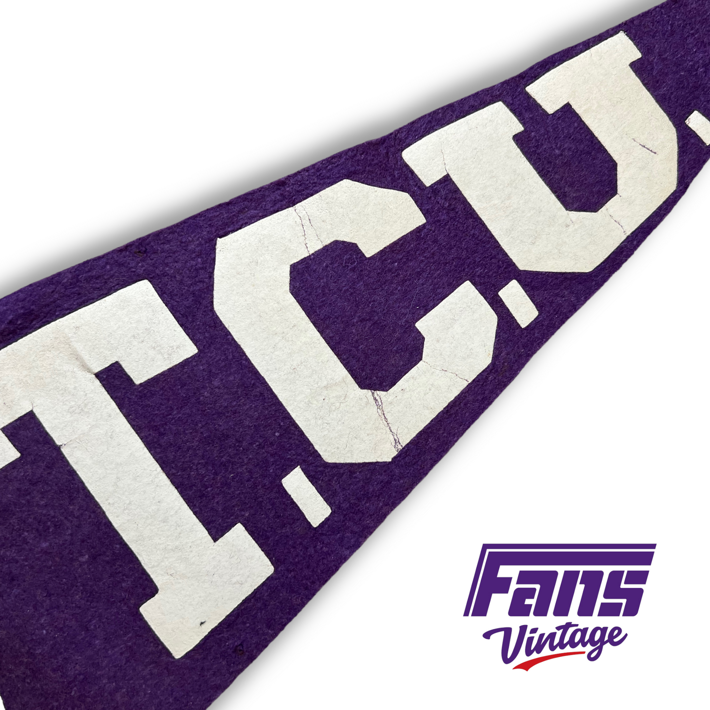 Vintage TCU pennant - 1940's School Seal