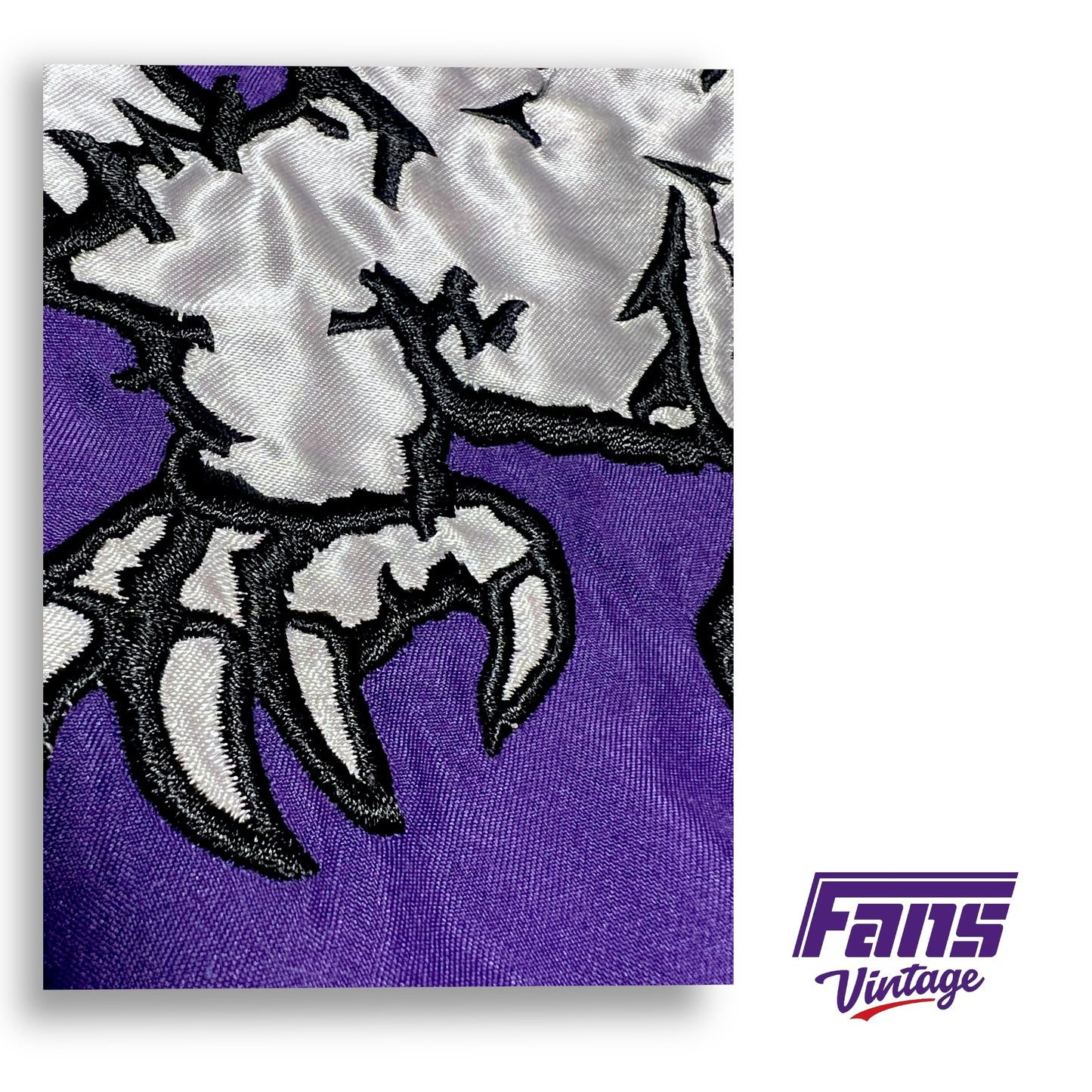 Y2K Vintage TCU Windbreaker Pullover with insane satin look embroidered logos!