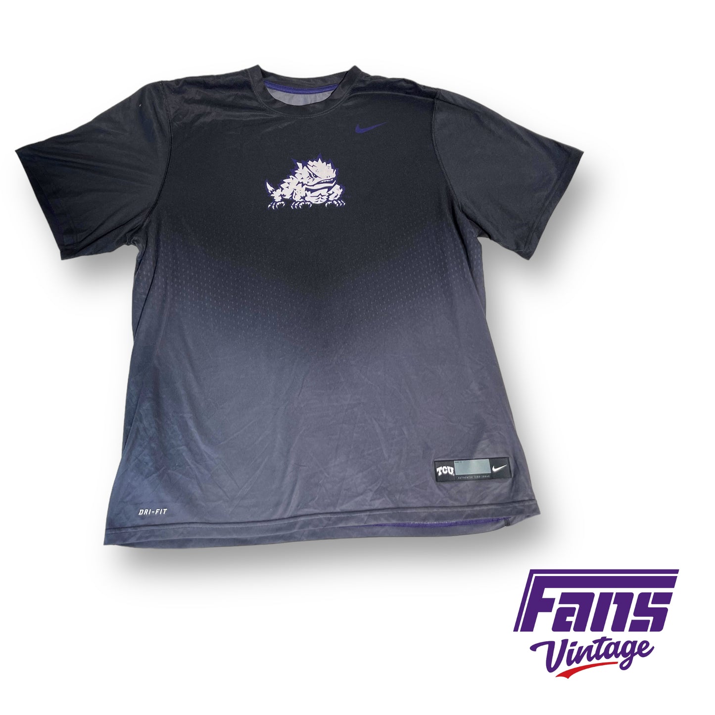 Nike TCU 'Horned Frog' logo dri-fit tee