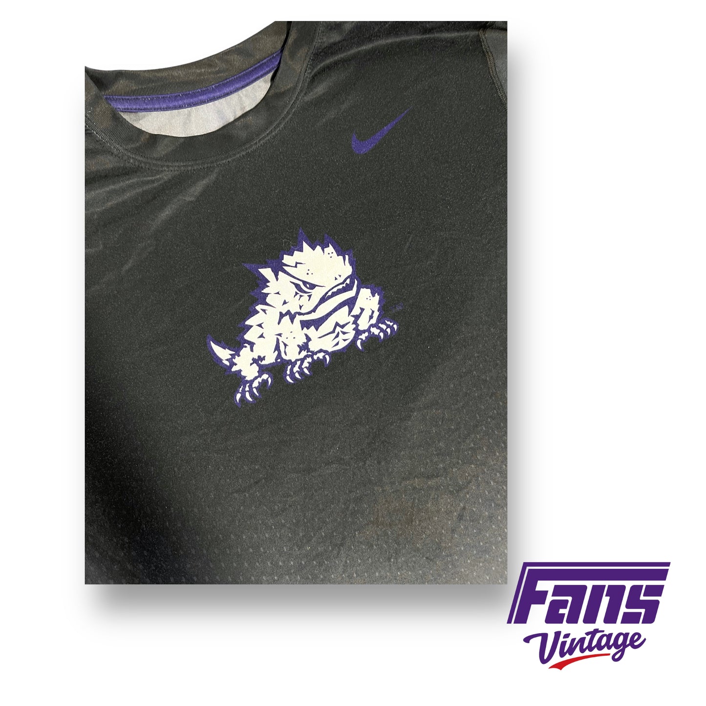 Nike TCU 'Horned Frog' logo dri-fit tee