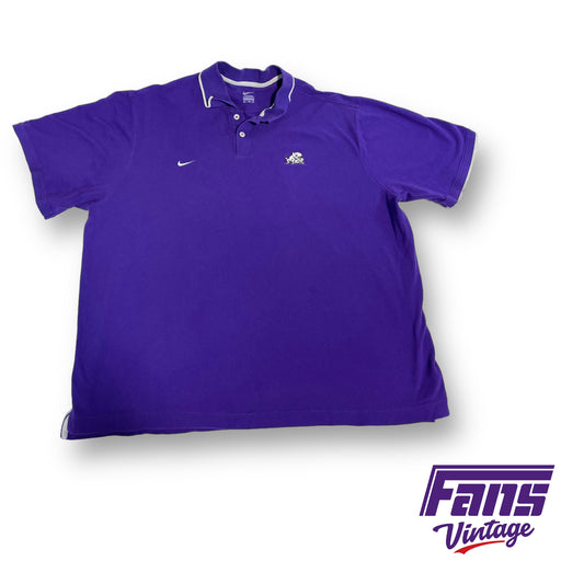Nike TCU 'Horned Frog' team issued  polo
