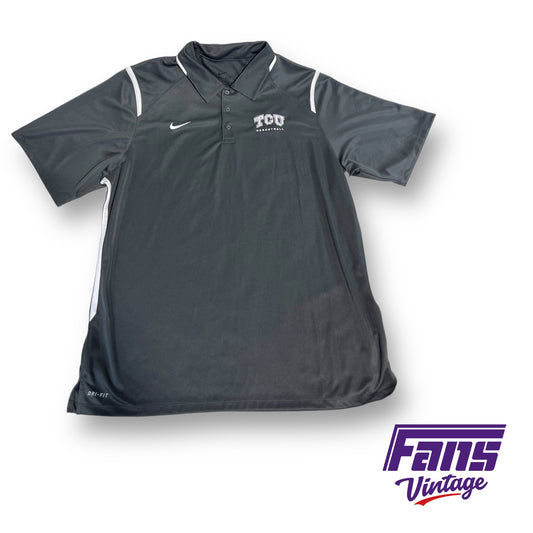 Nike TCU Basketball team issued dri-fit polo