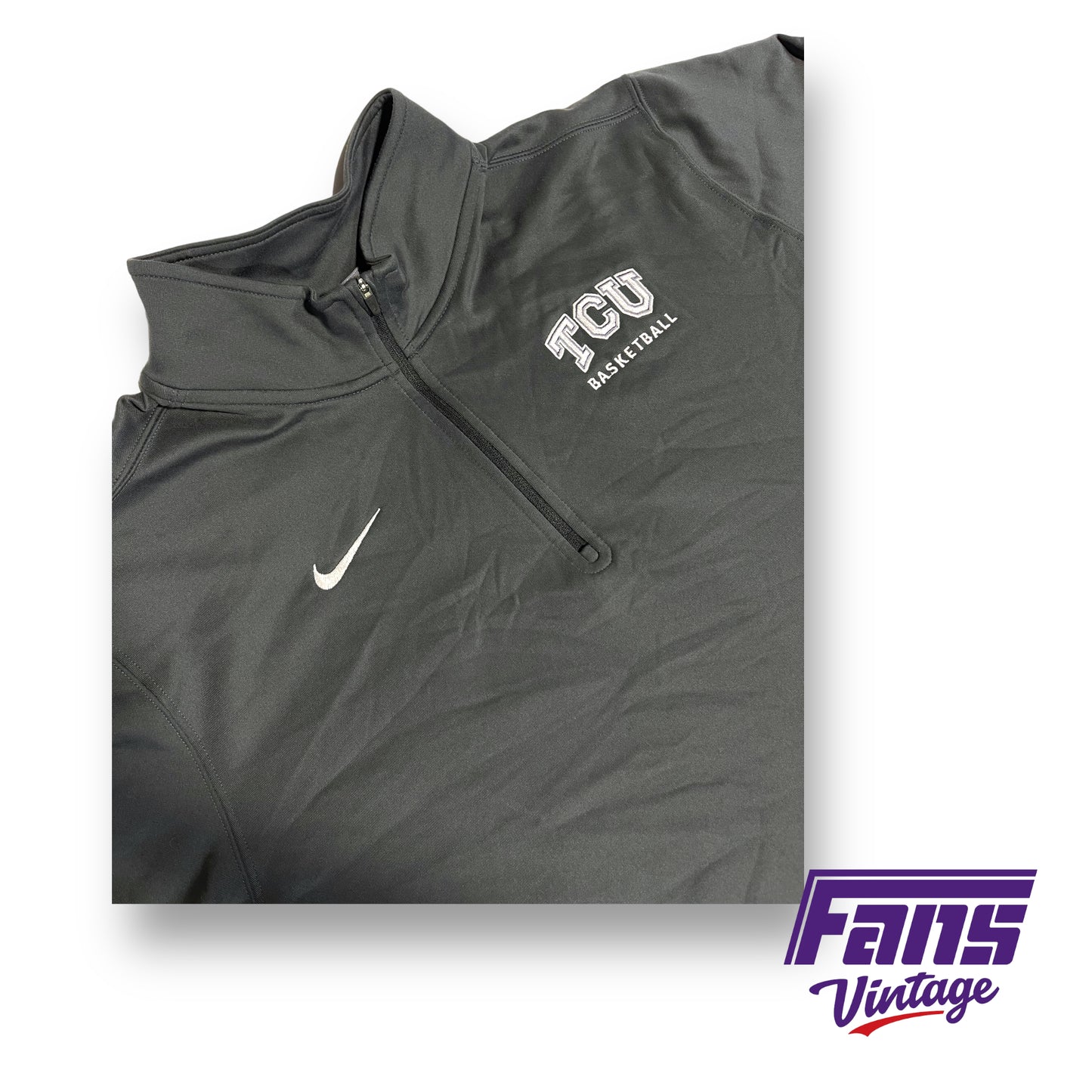 Nike TCU Basketball team issued quarter-zip pullover