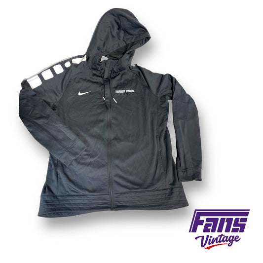 Nike TCU team issued 'Horned Frogs' zip-up pullover