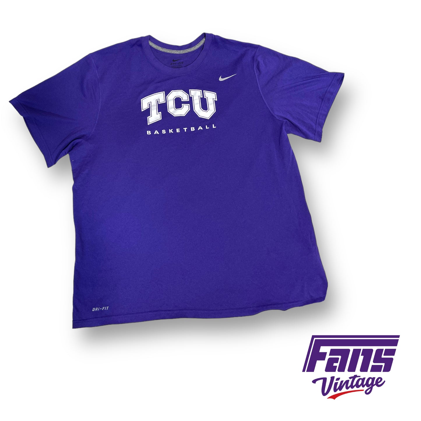 Nike TCU Basketball team issued dri-fit tee