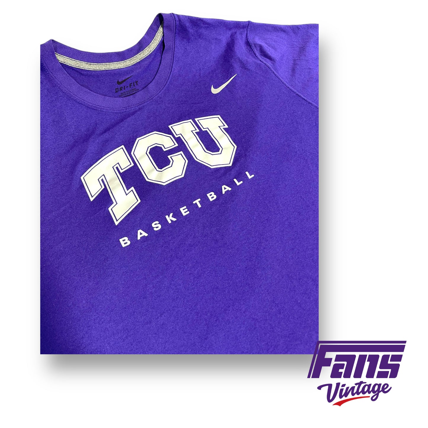 Nike TCU Basketball team issued dri-fit tee