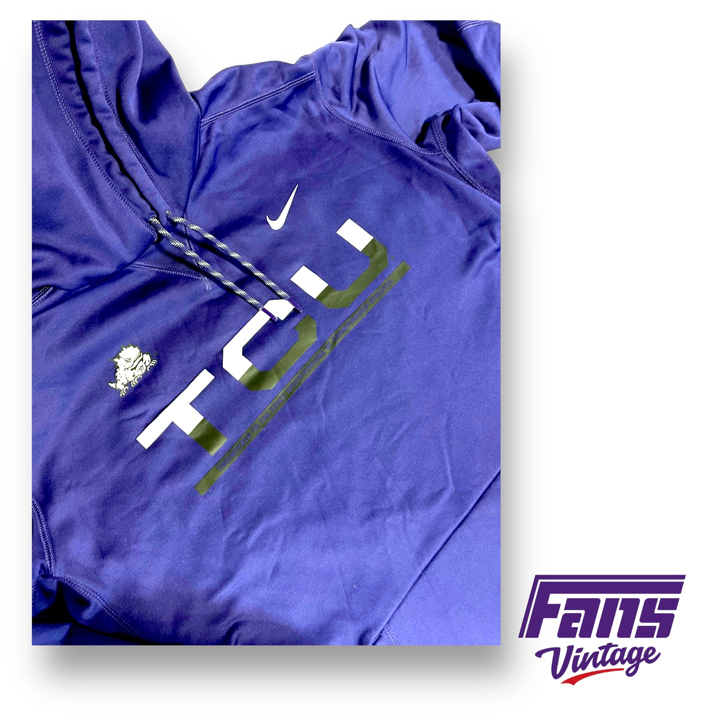 Nike TCU team issued purple hoody