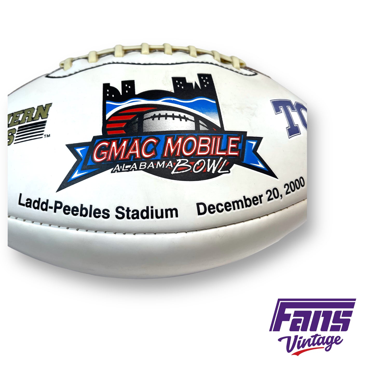 Mobile Bowl commemorative football - LT Era! Year 2000 TCU Football