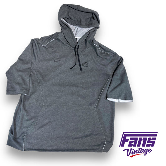 Nike TCU team issued 'Horned Frog' half sleeve hoodie