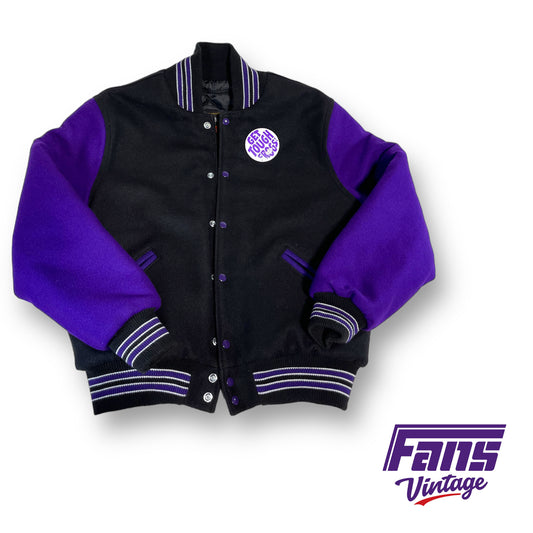 Vintage purple/black letterman jacket