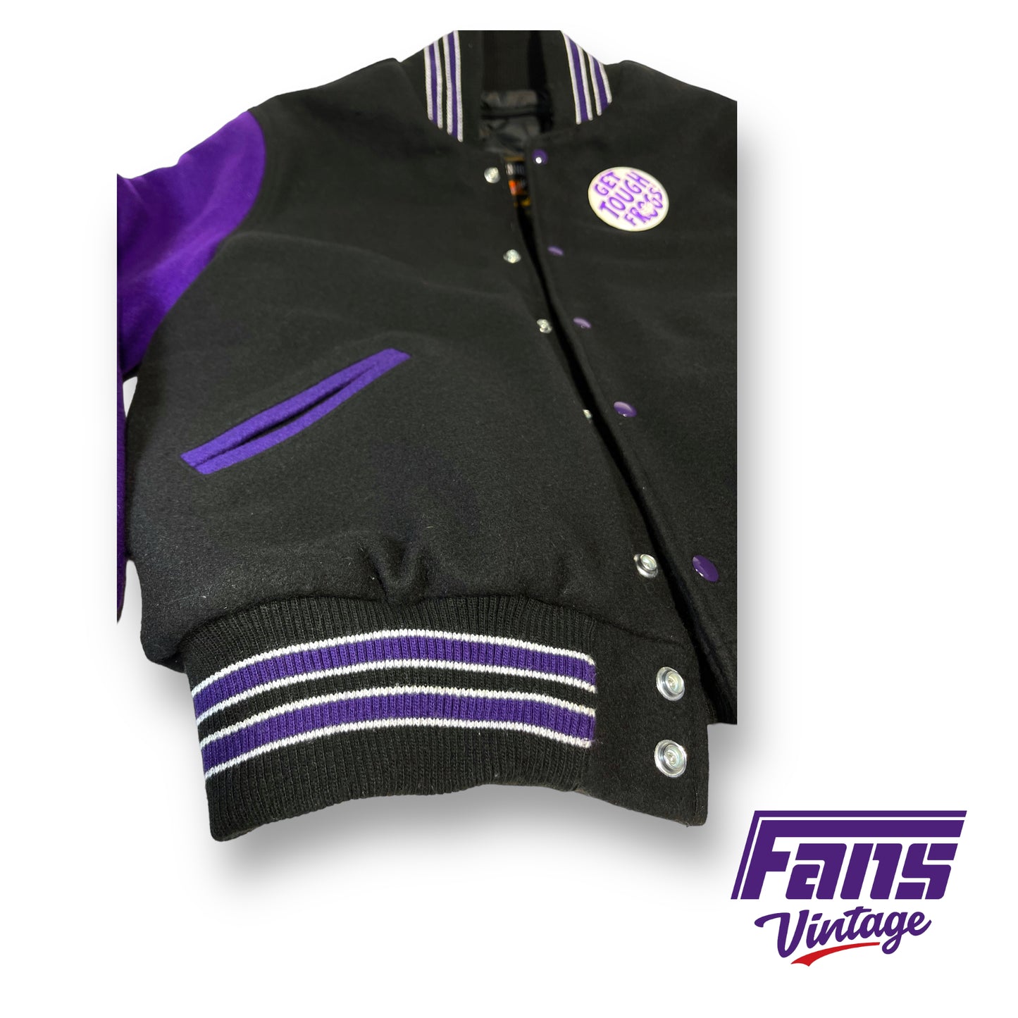 Vintage purple/black letterman jacket