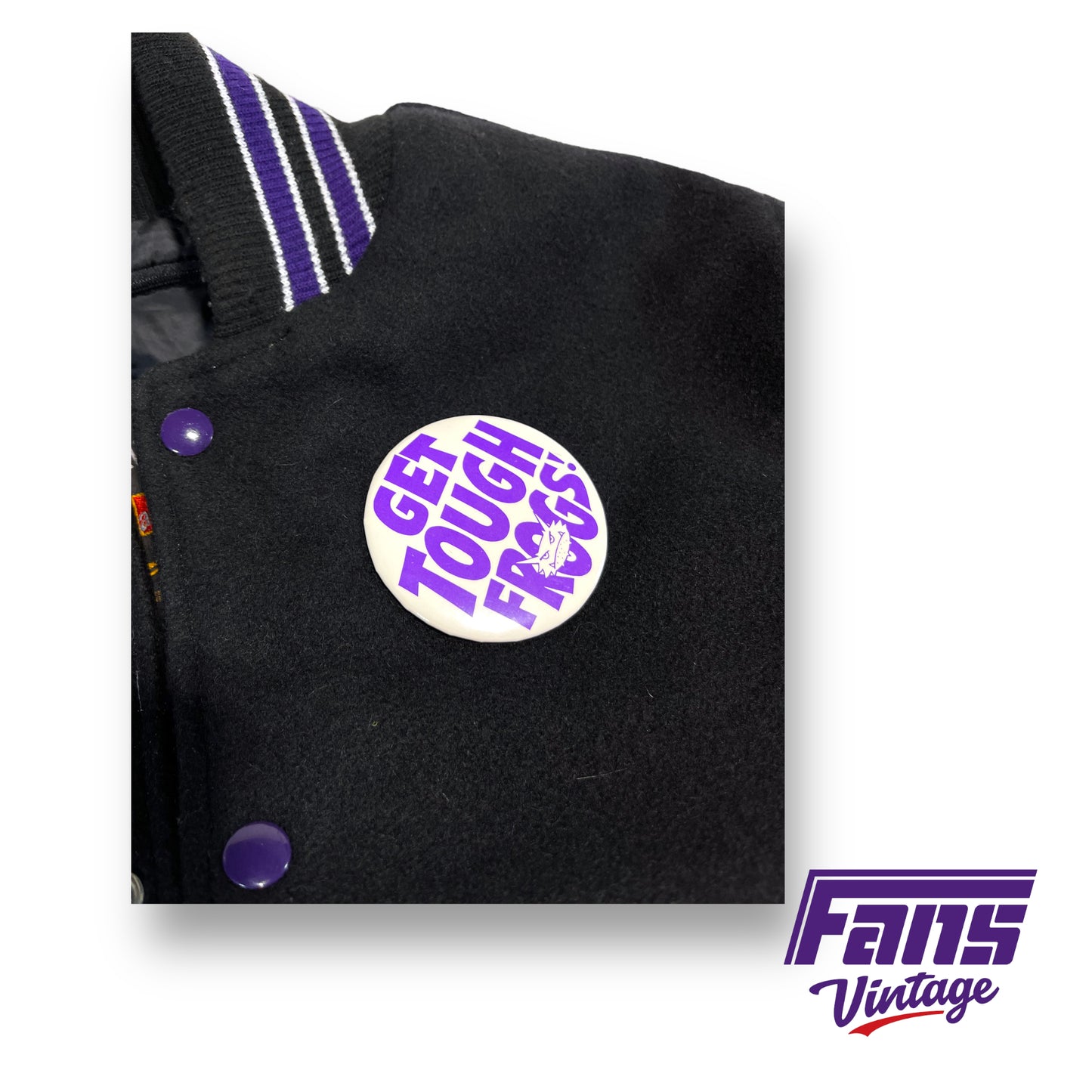 Vintage purple/black letterman jacket