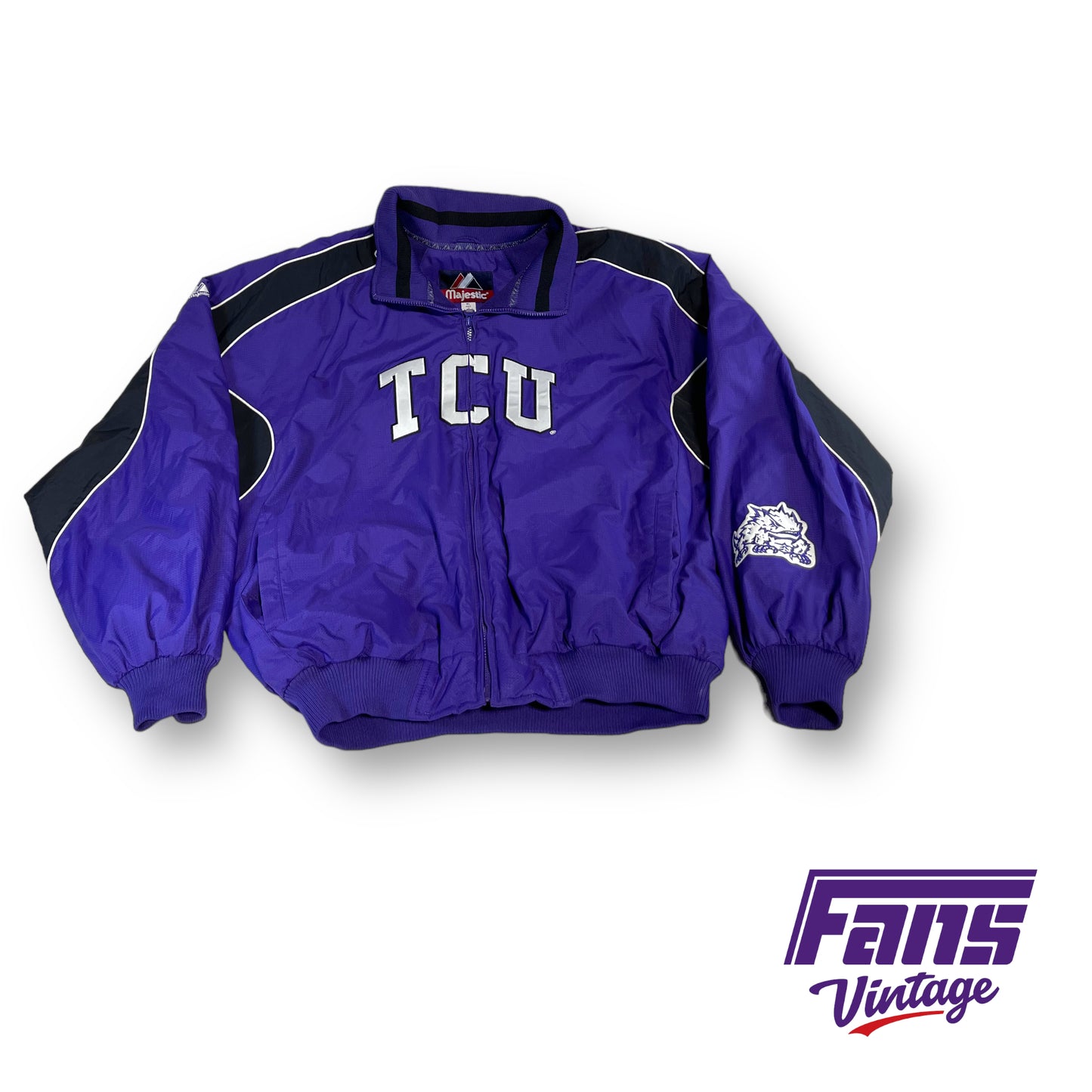 Majestic TCU purple/black jacket